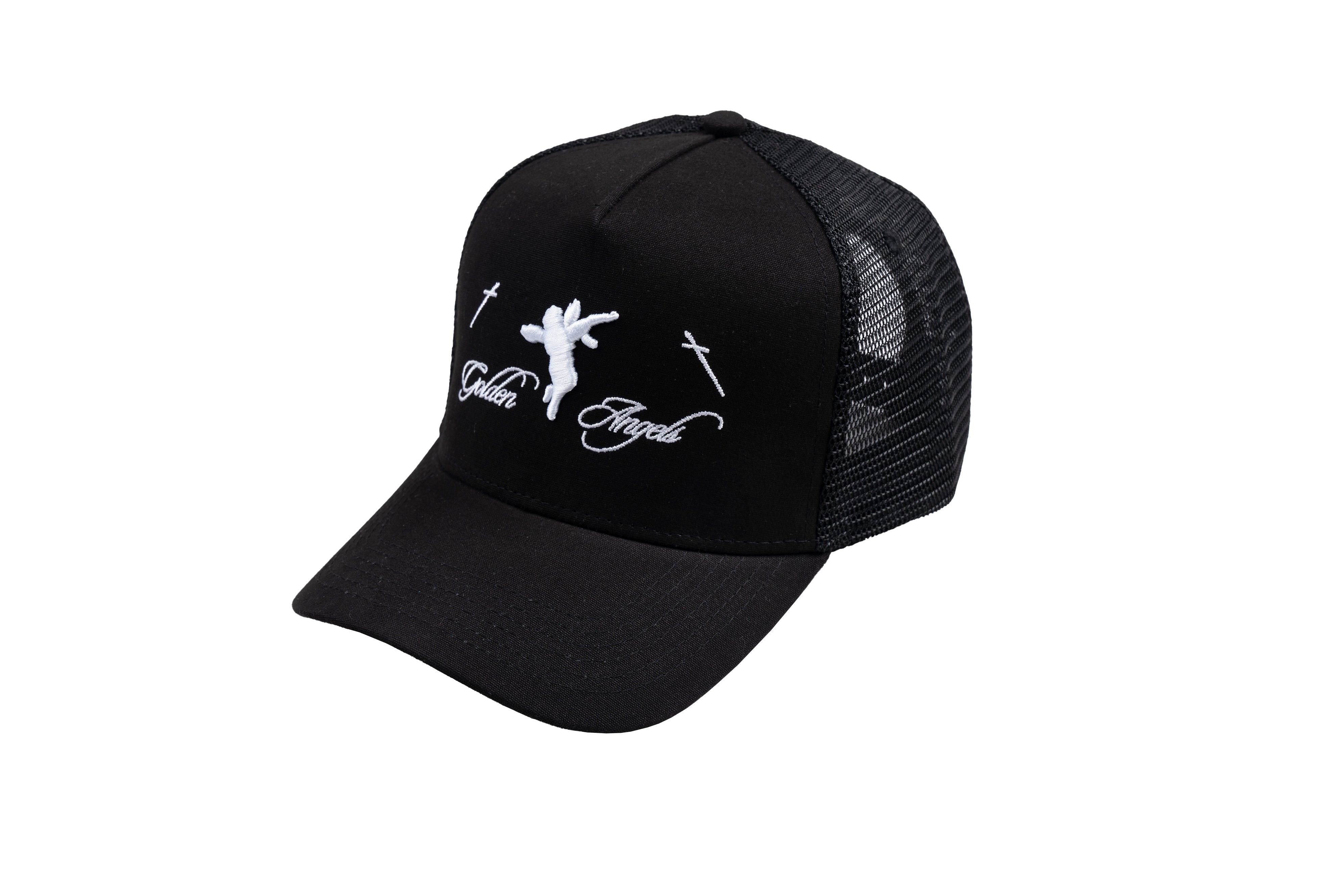 GA® Black Script Trucker Hat