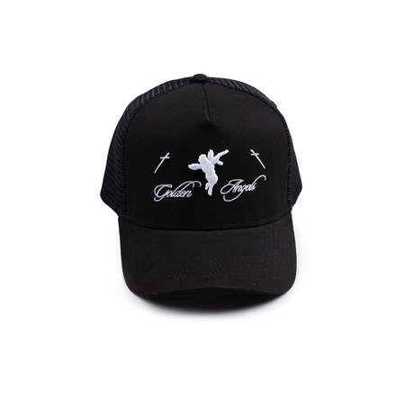 GA® Black Script Trucker Hat